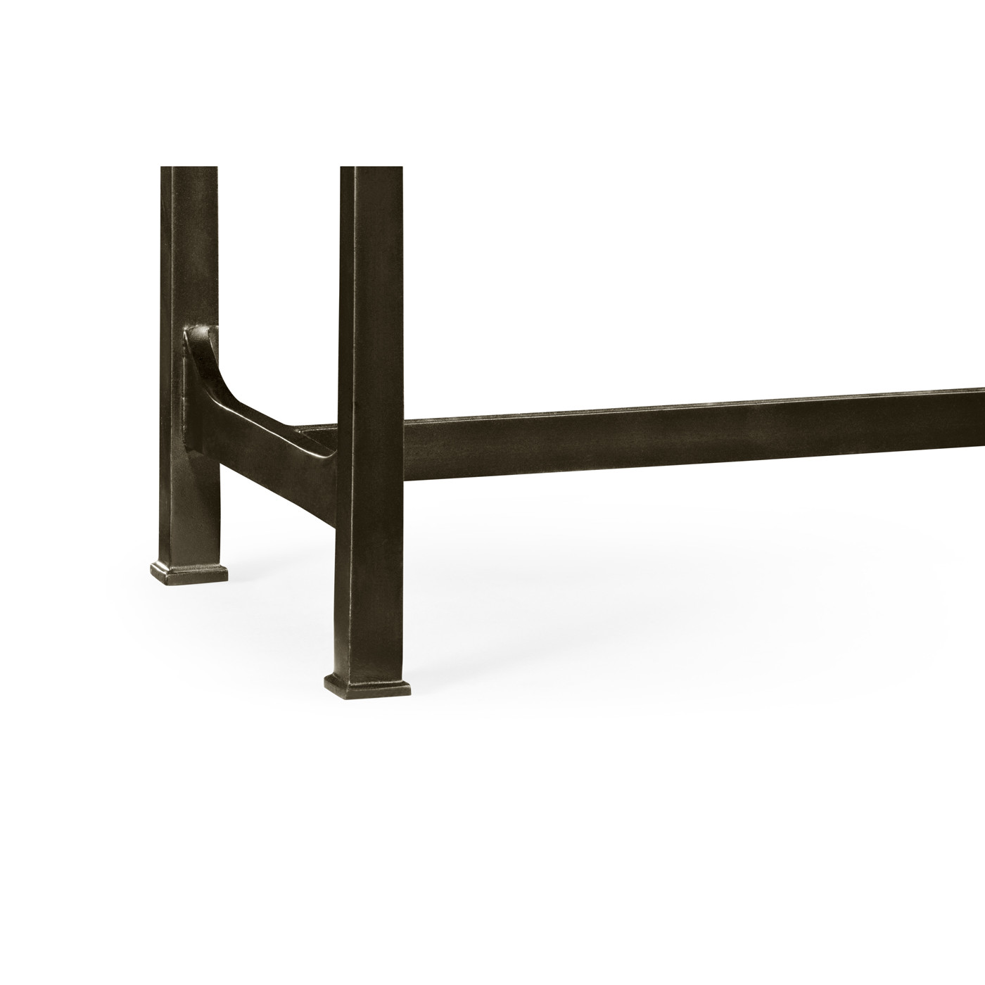 Anthracite Faux Shagreen & Bronze Console