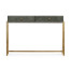Anthracite Faux Shagreen & Gilded Console 