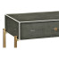 Anthracite Faux Shagreen & Gilded Console 