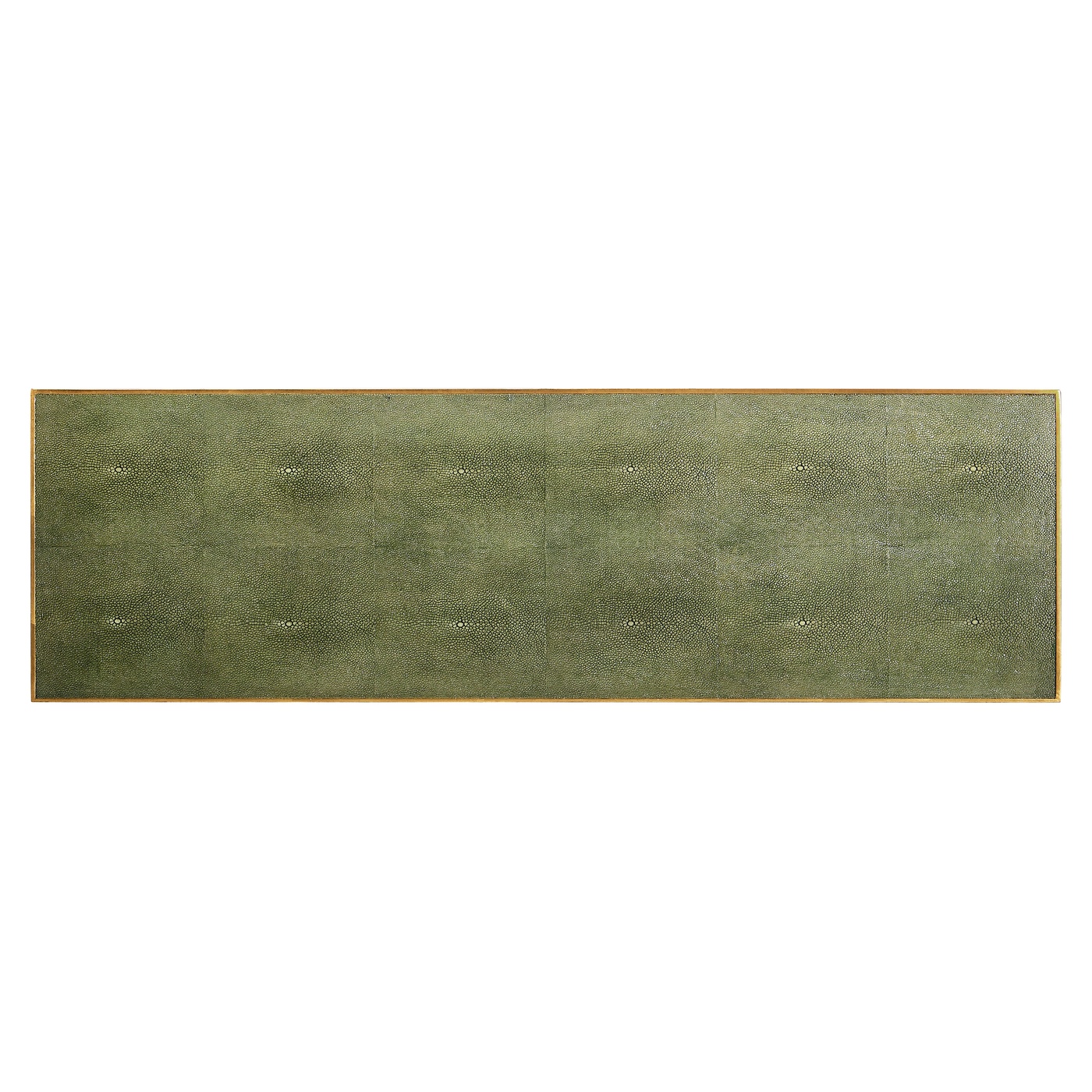 Green Faux Shagreen & Gilded Console 