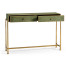 Green Faux Shagreen & Gilded Console 