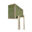 Green Faux Shagreen & Silver Console