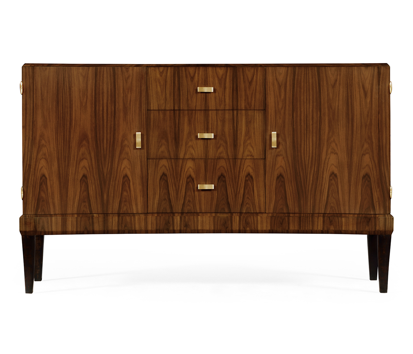 Art Deco High Lustre Curved Sideboard 