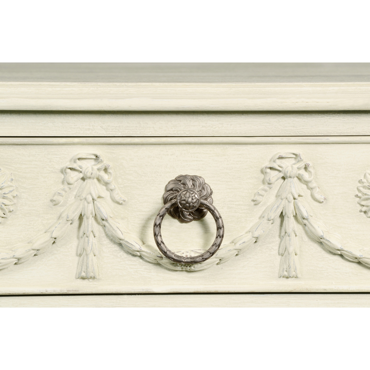 Neo-classical white painted chest of drawers