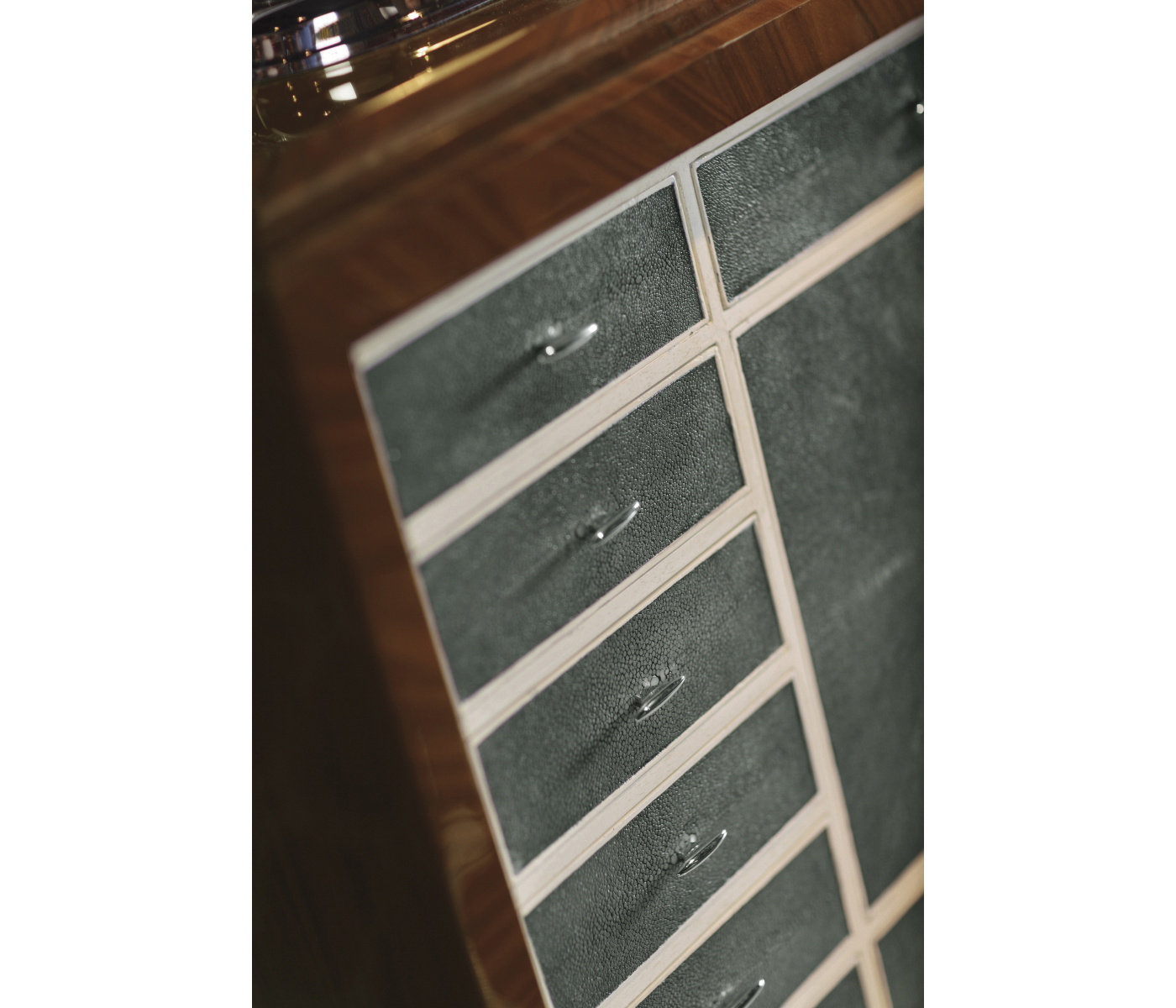 Art Deco Style Secretaire with Brass