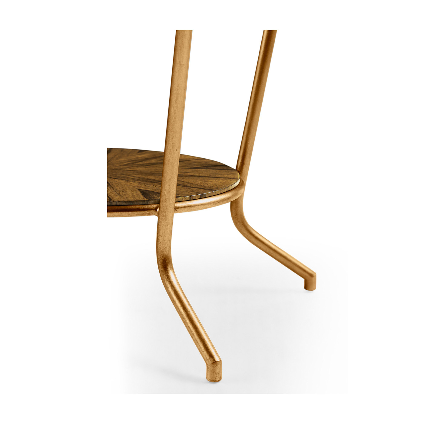 Argentinian walnut veneered oval side table