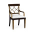 Regency Black Painted Curved Back Arm Chair