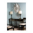 Regency Black Painted Curved Back Arm Chair