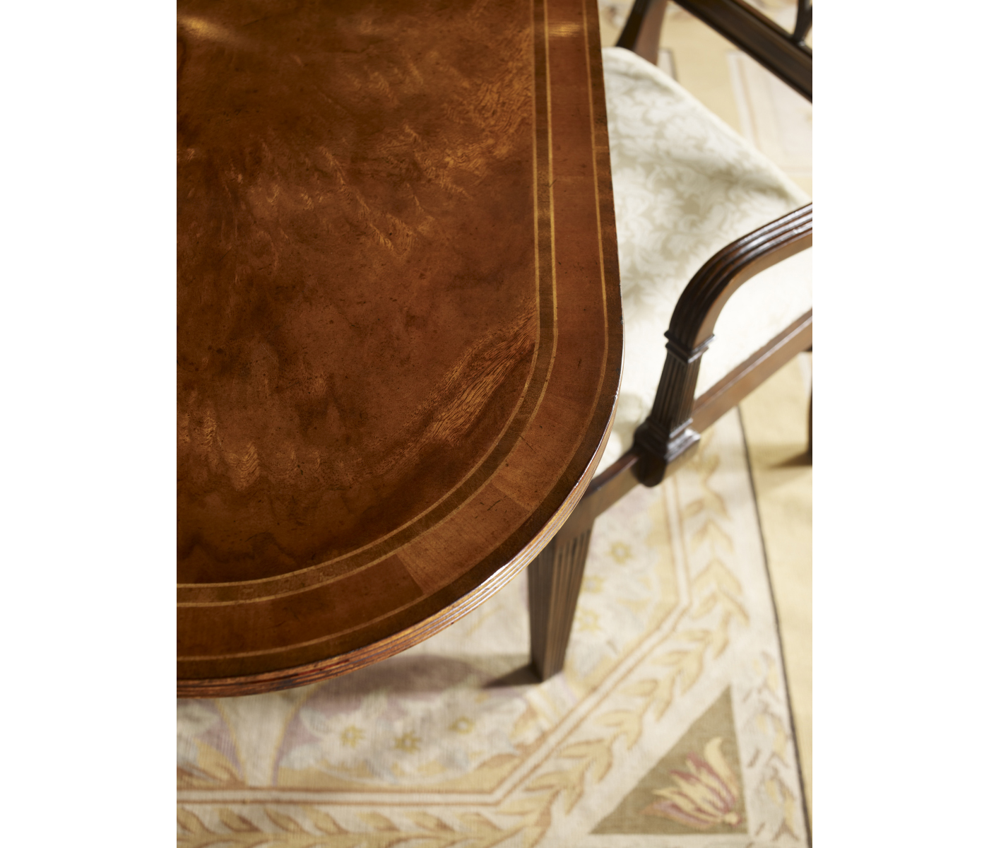 Regency Black Painted Curved Back Arm Chair