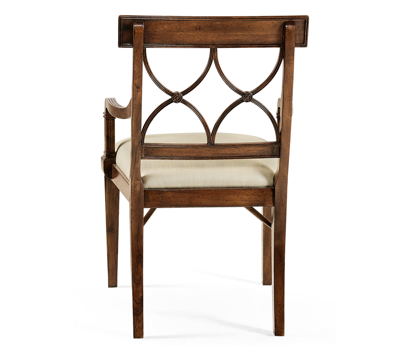 Regency Mahogany Curved Back Arm Chair