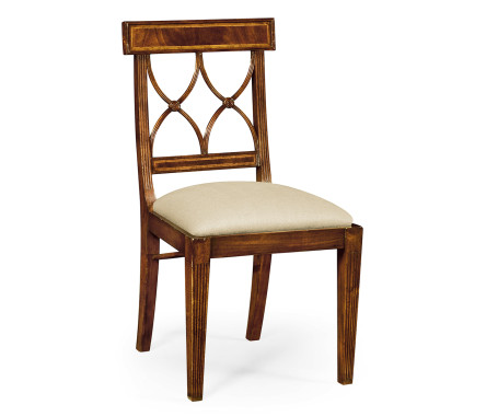 Regency Mahogany Curved Back Side Chair