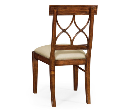 Regency Mahogany Curved Back Side Chair