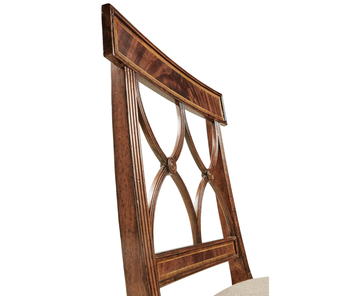 Regency Mahogany Curved Back Side Chair