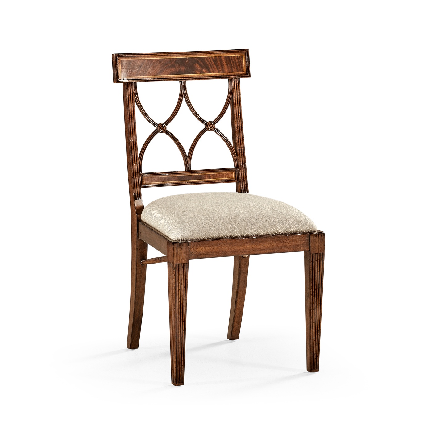 Regency Mahogany Curved Back Side Chair