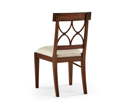 Regency Mahogany Curved Back Side Chair