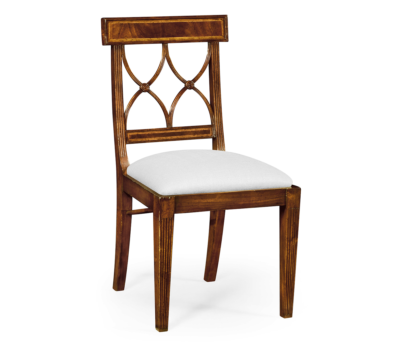 Regency Mahogany Curved Back Side Chair