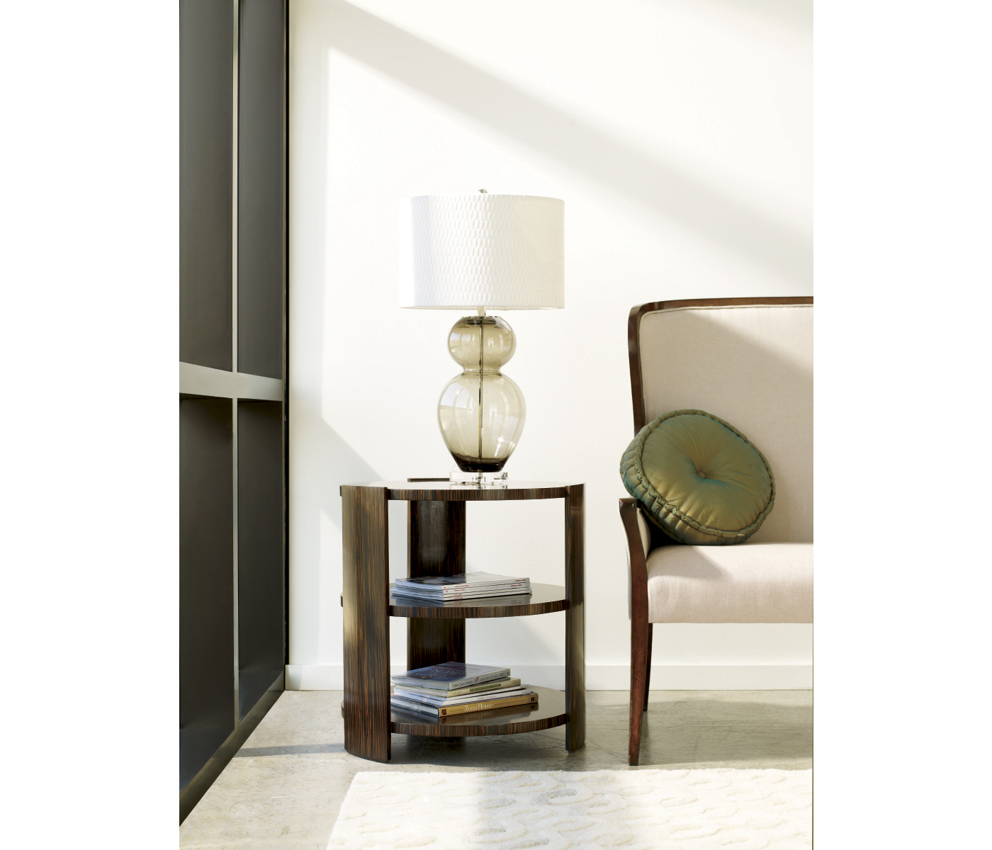 High Curved Back Upholstered Settee