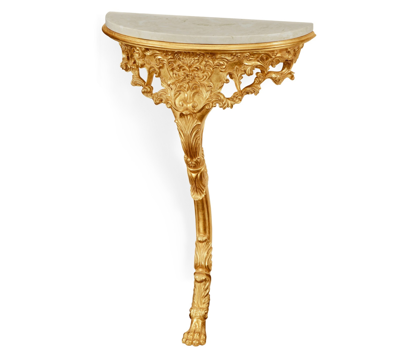 Carved & Gilded Bracket Console (Scagliola Top)