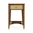 Ivory Faux Shagreen Rectangular Side Table
