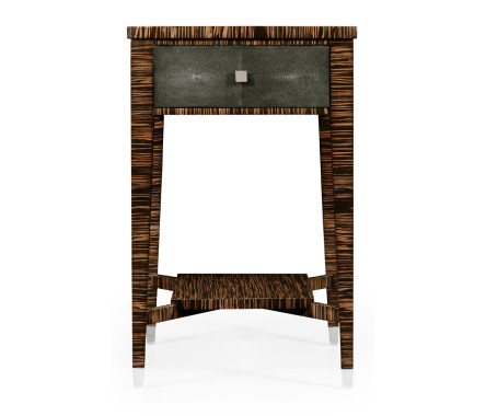 Anthracite Shagreen Rectangular Side Table