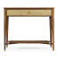Ivory Shagreen Rectangular Sofa Table with Drawer