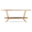 Argentinian walnut veneered oval coffee table