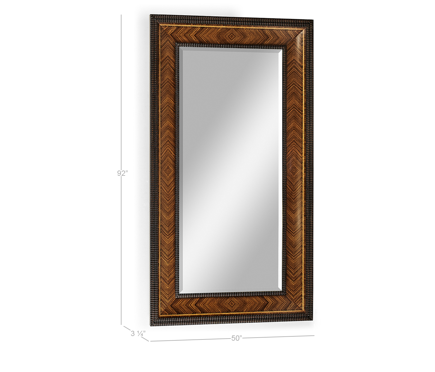 Gadrooned Floor Standing Mirror