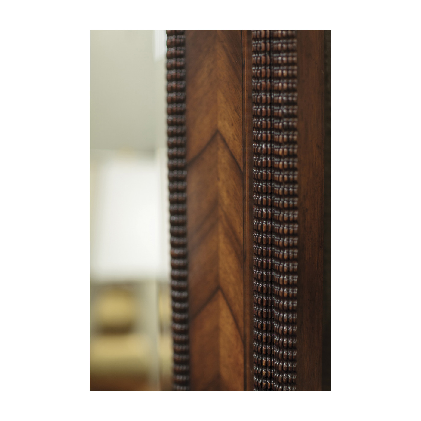 Gadrooned Floor Standing Mirror