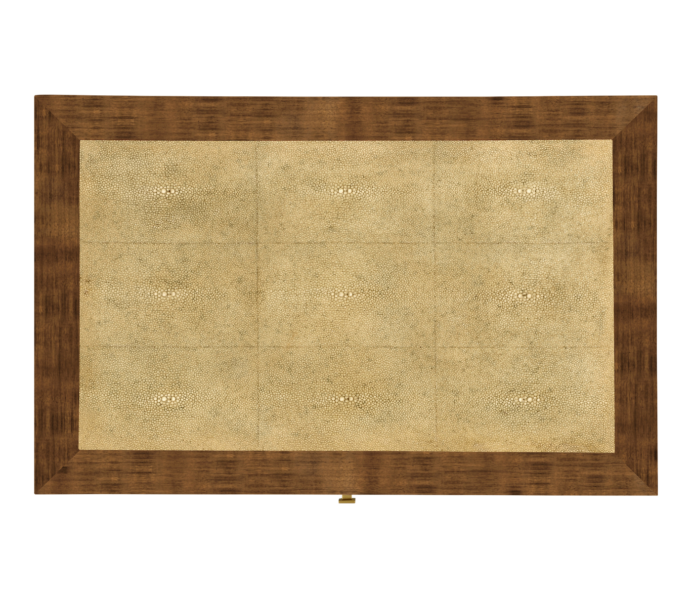 Ivory Faux Shagreen Bedside Chest of Drawers