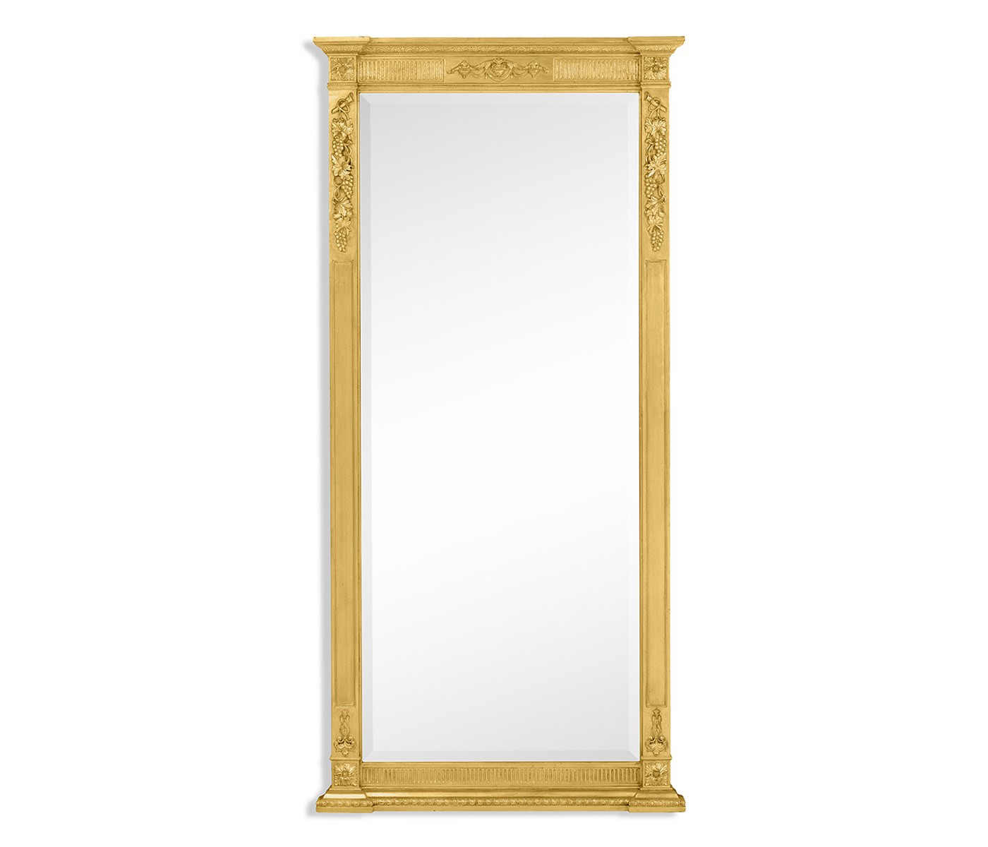 Empire style gilded floor mirror