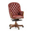Chesterfield Style High Back Walnut Office Chair