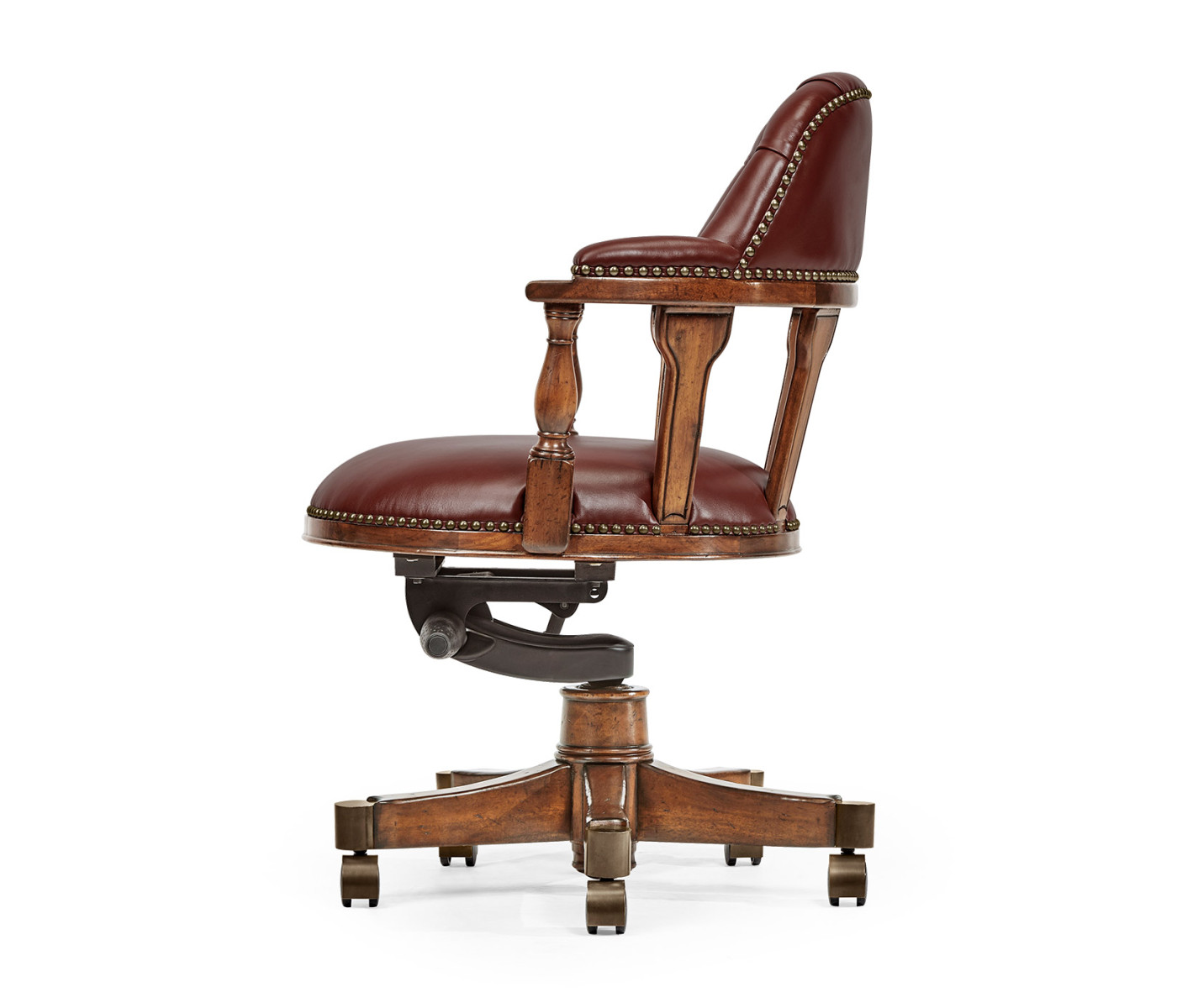 Captain's Style Walnut Office Chair