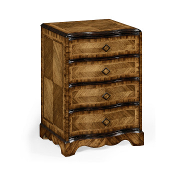 Small chest with decorative argentinian walnut veneer