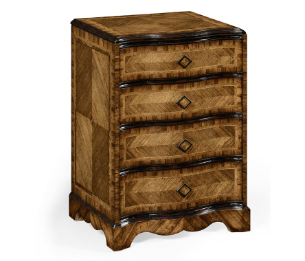 Small chest with decorative argentinian walnut veneer