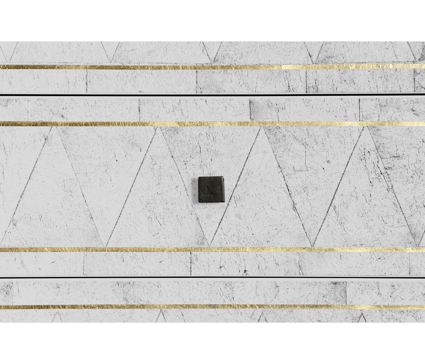 Églomisé & Bronze High Chest of Drawers