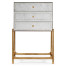 Églomisé & Gilded High Chest of Drawers