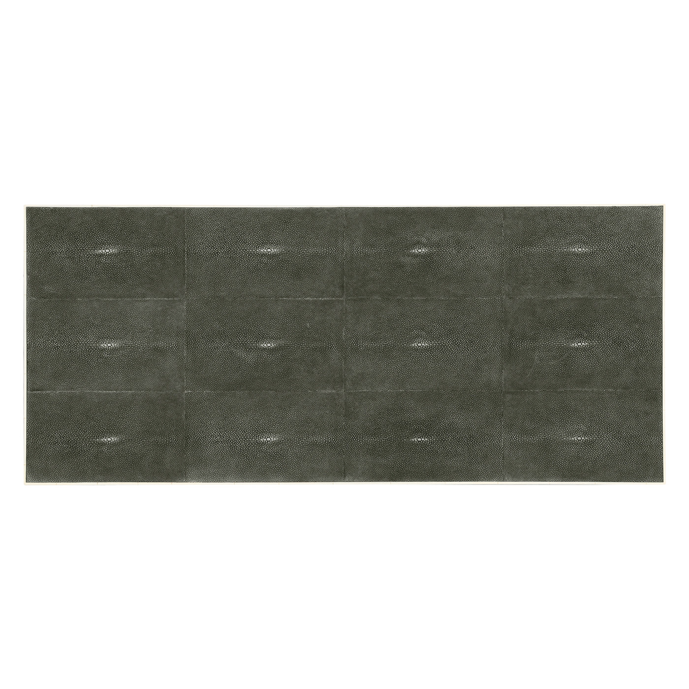 Anthracite Faux Shagreen & Silver Large Chest of Drawers