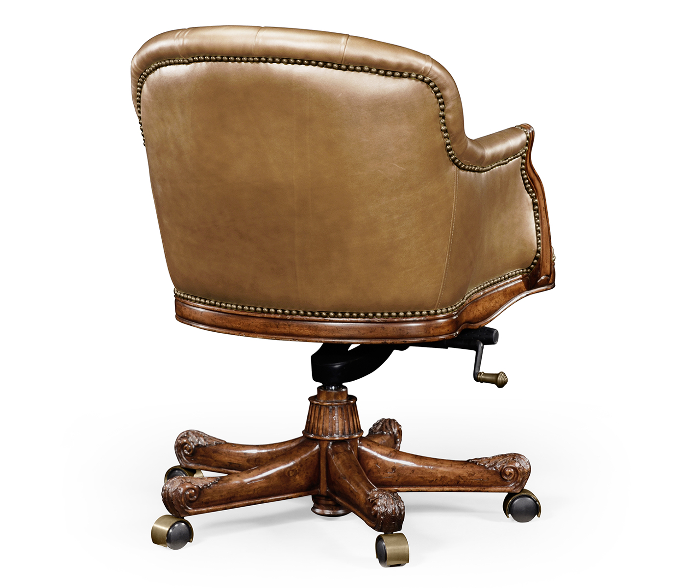 Chesterfield Style Mahogany Office Chair
