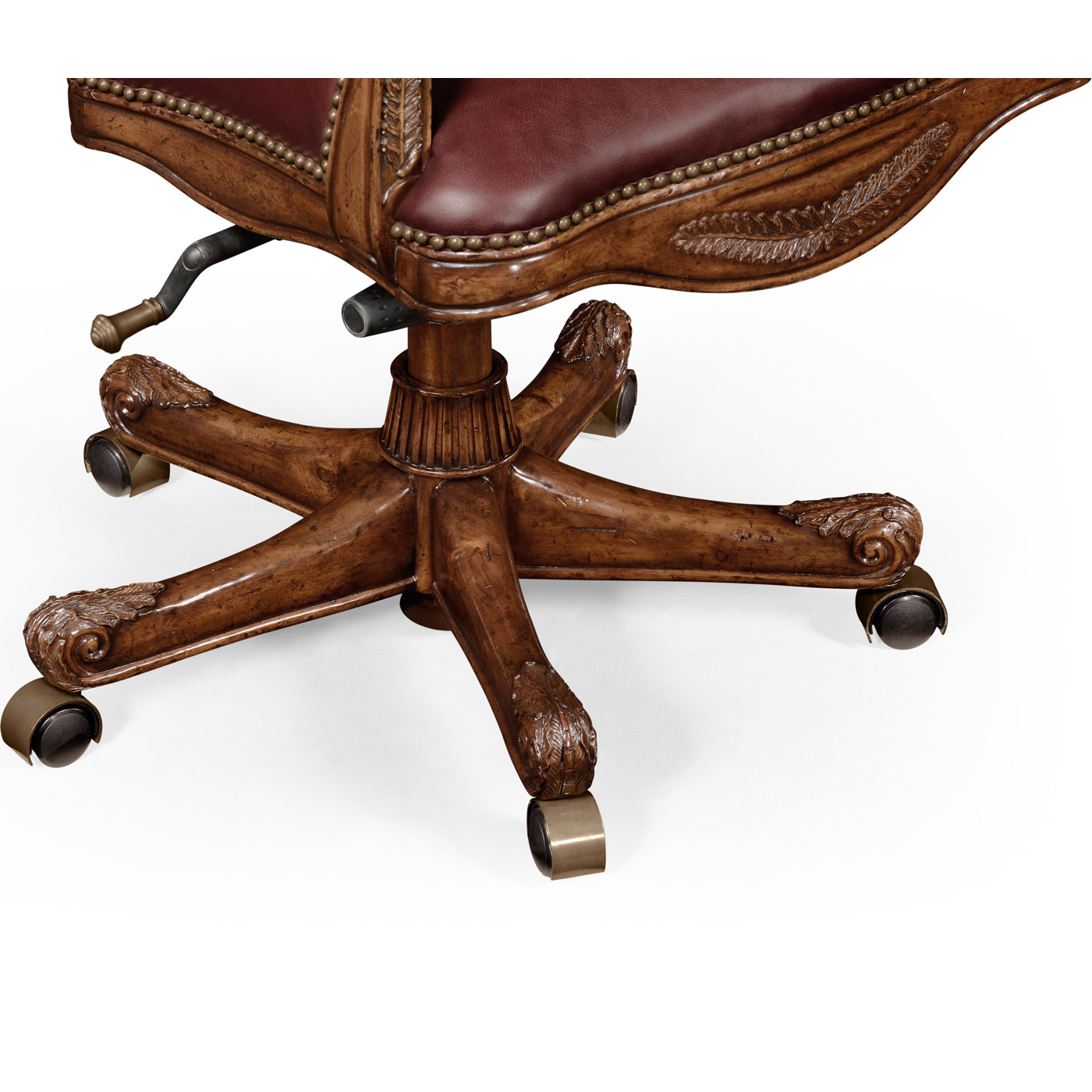 Chesterfield Style Mahogany Office Chair