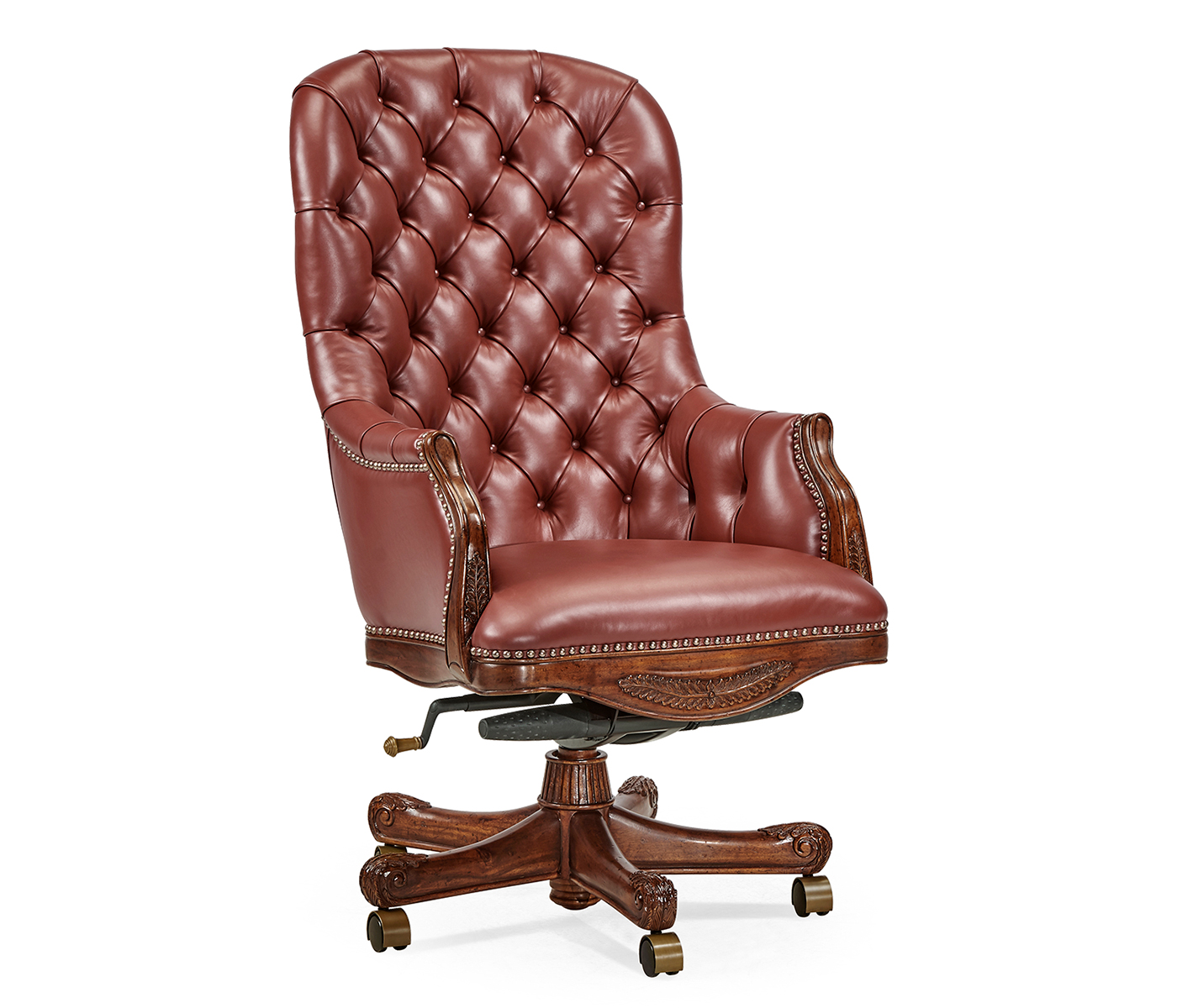 Chesterfield Style High Back Desk Chair