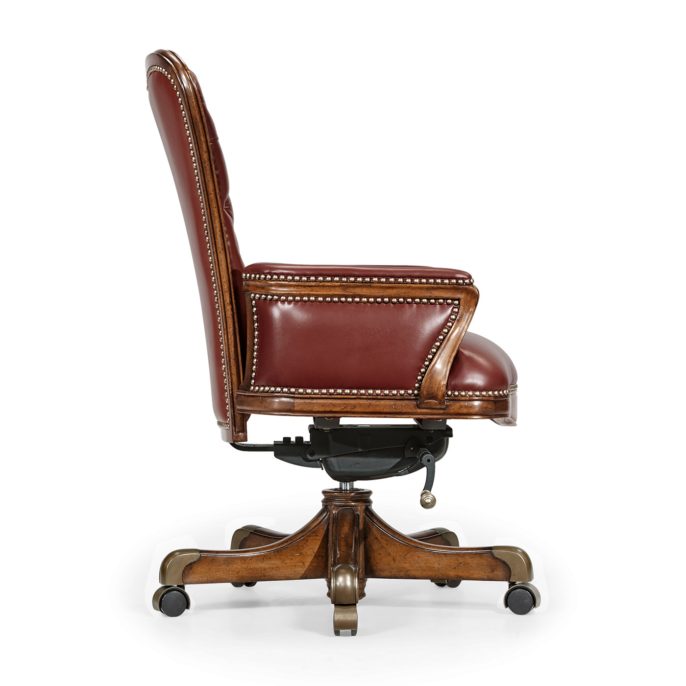 Double Lobed Walnut Office Chair