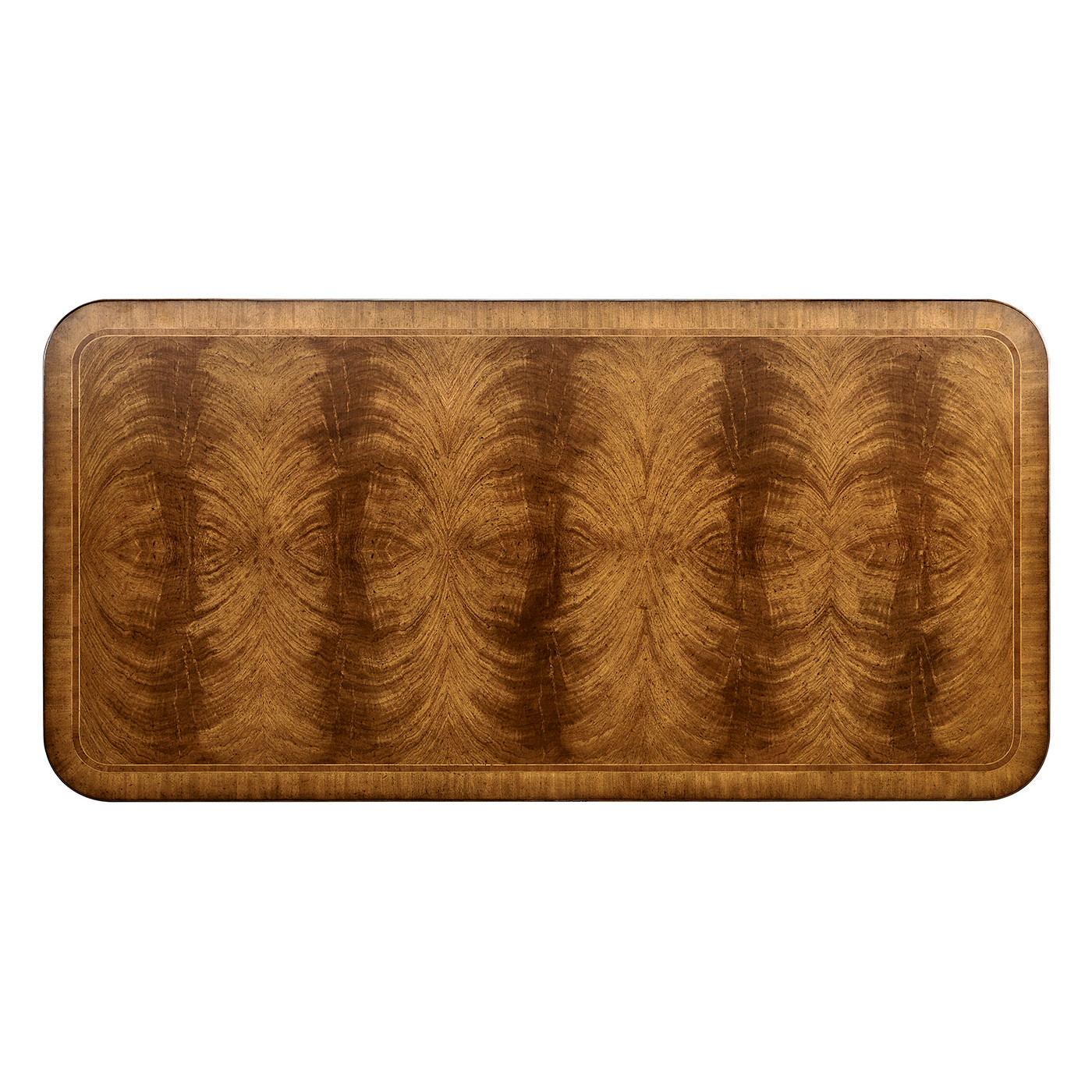 Regency Rectangular Centre Table on Pedestal Base (Crotch Walnut)