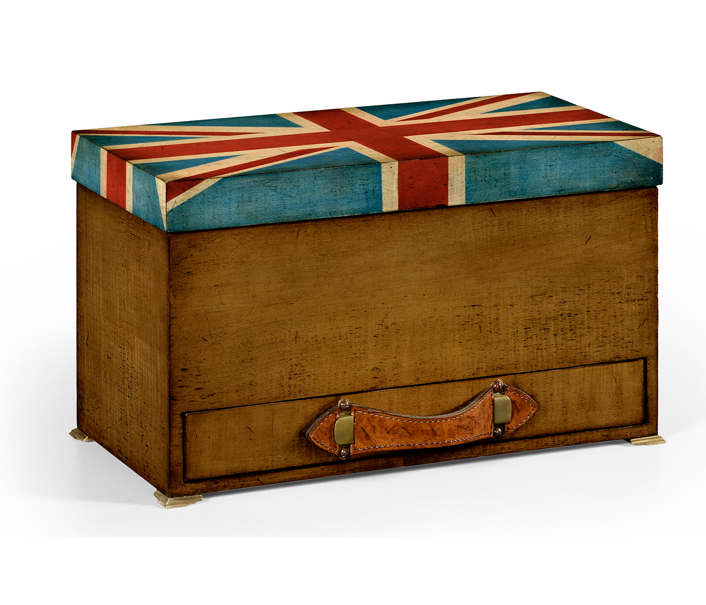 Union Jack Rectangular Box Painted