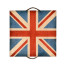 Union Jack Square Box Painted