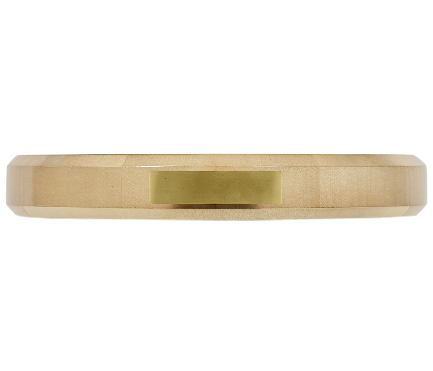 Art Deco Oval Tray with Brass