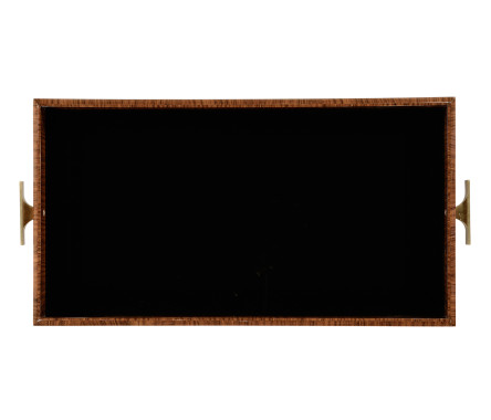 Art Deco Rectangular Tray with Brass (High Lustre)
