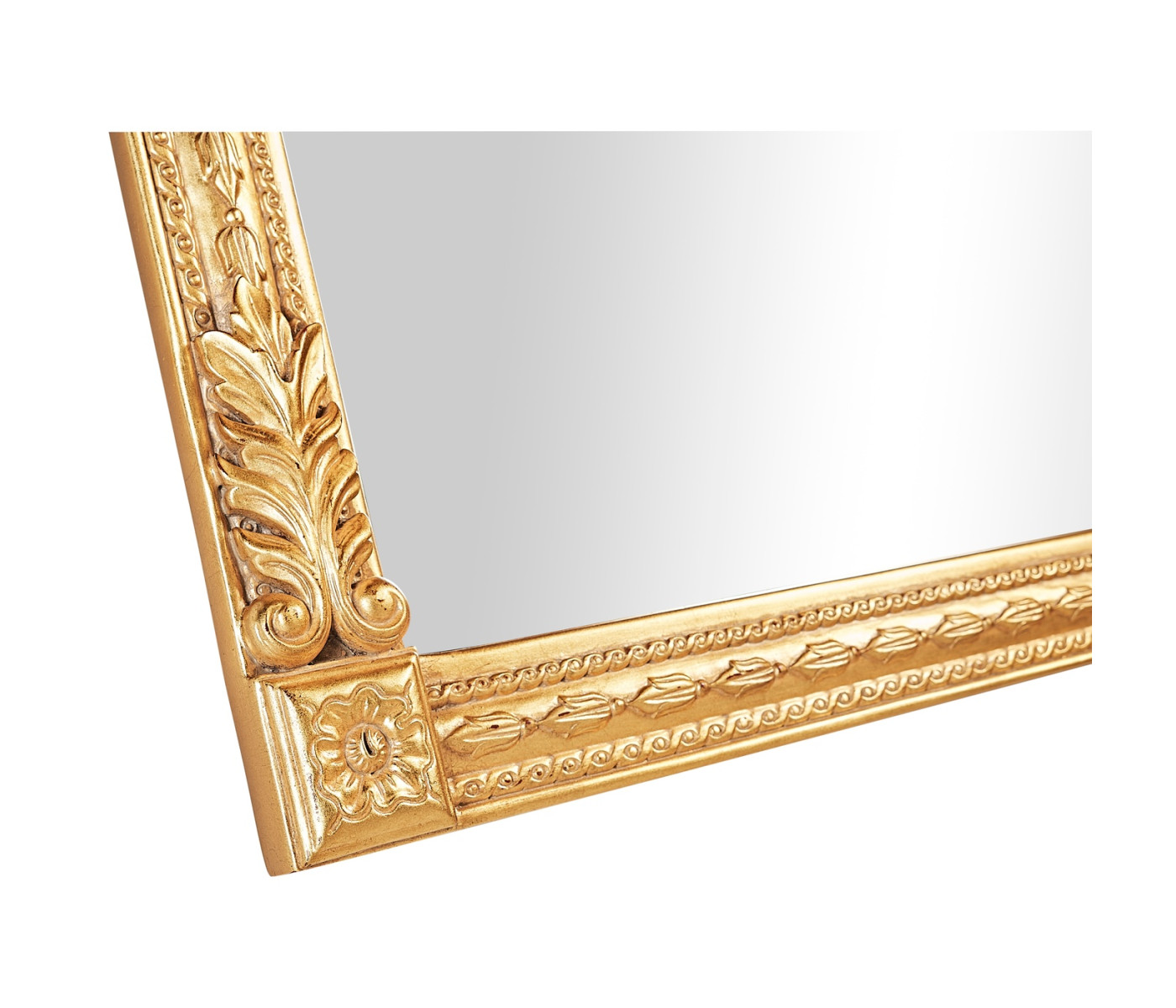 Empire Style Overmantle Mirror Circular Wreath