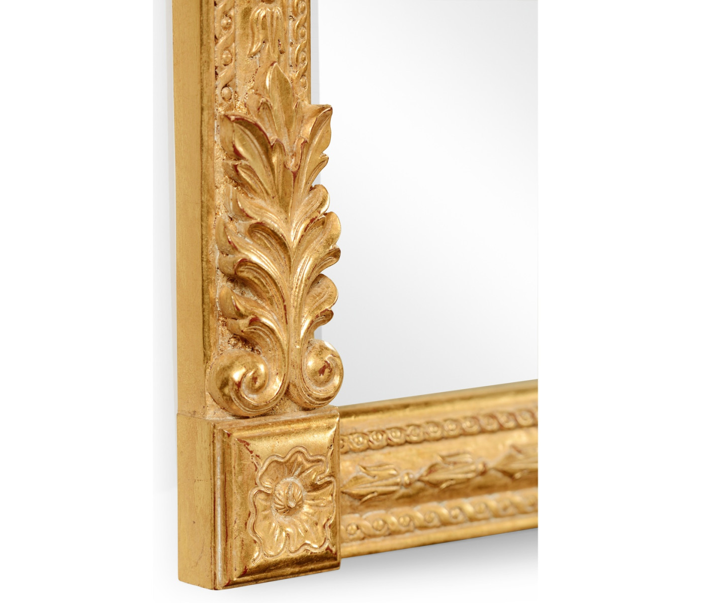 Empire Style Overmantle Mirror Circular Wreath