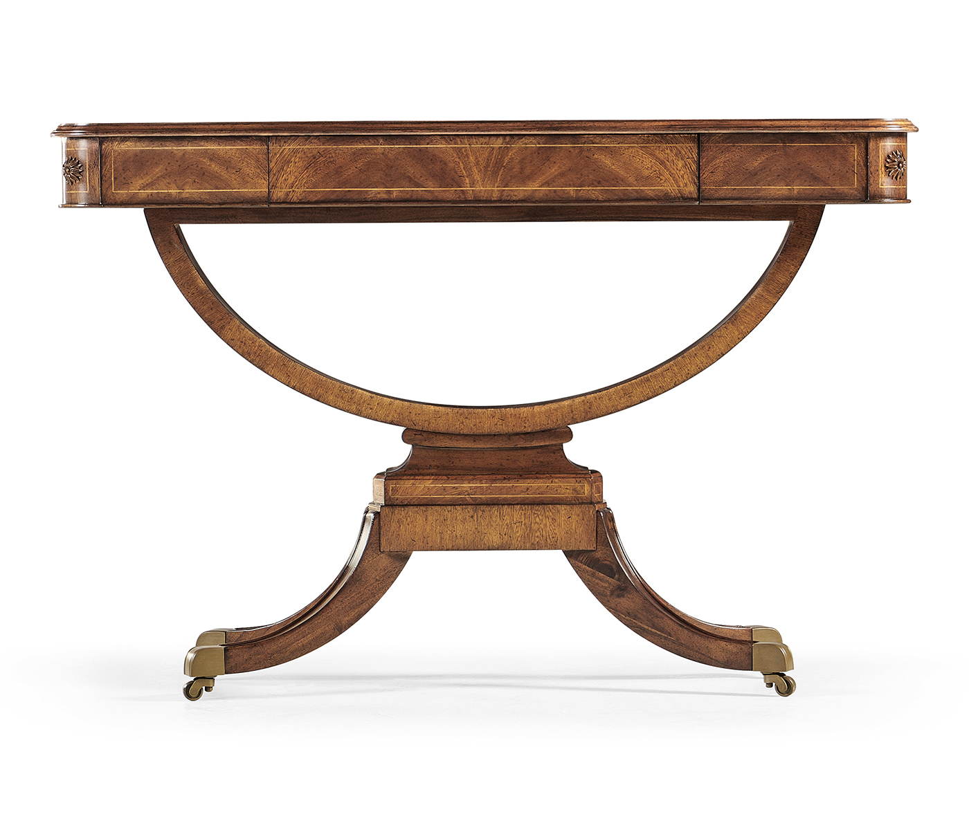 Biedermeier Crotch Walnut Side Table