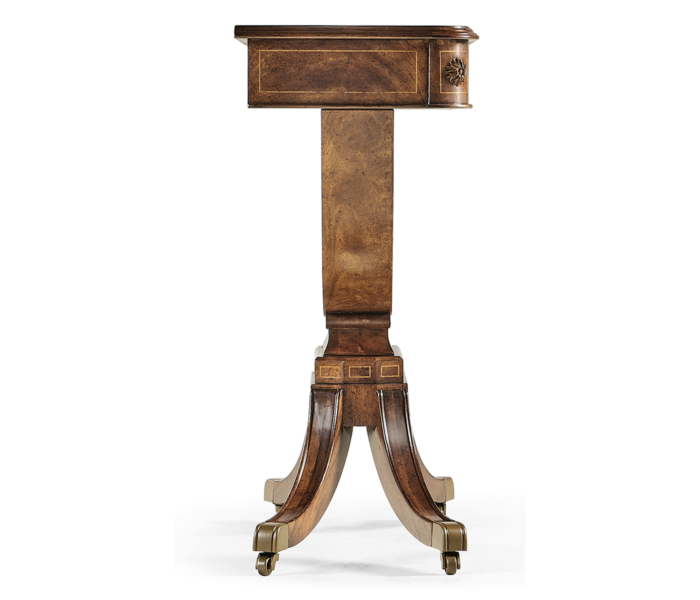 Biedermeier Crotch Walnut Side Table